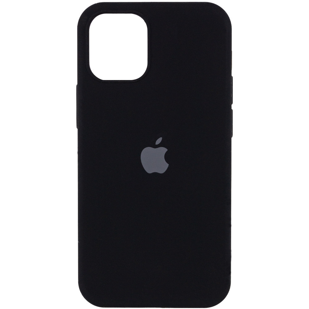 

Чехол силиконовый Silicone Case для Apple iPhone 13 (6.1) с закрытым низом -(Black) Черный