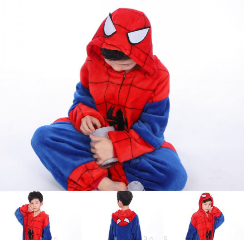 Детская пижама Кигуруми Человек-паук 140 (на рост 138-148см)