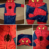 Дитяча піжама Кигуруми Людина-павук 140 (на ріст 138-148см), фото 3
