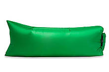 Надувной лежак, шезлонг, диван, мешок, матрас + Сумка для переноски Зеленый