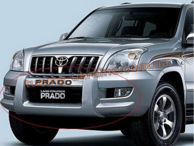 

Накладка на бампер передняя Toyota Prado FJ120