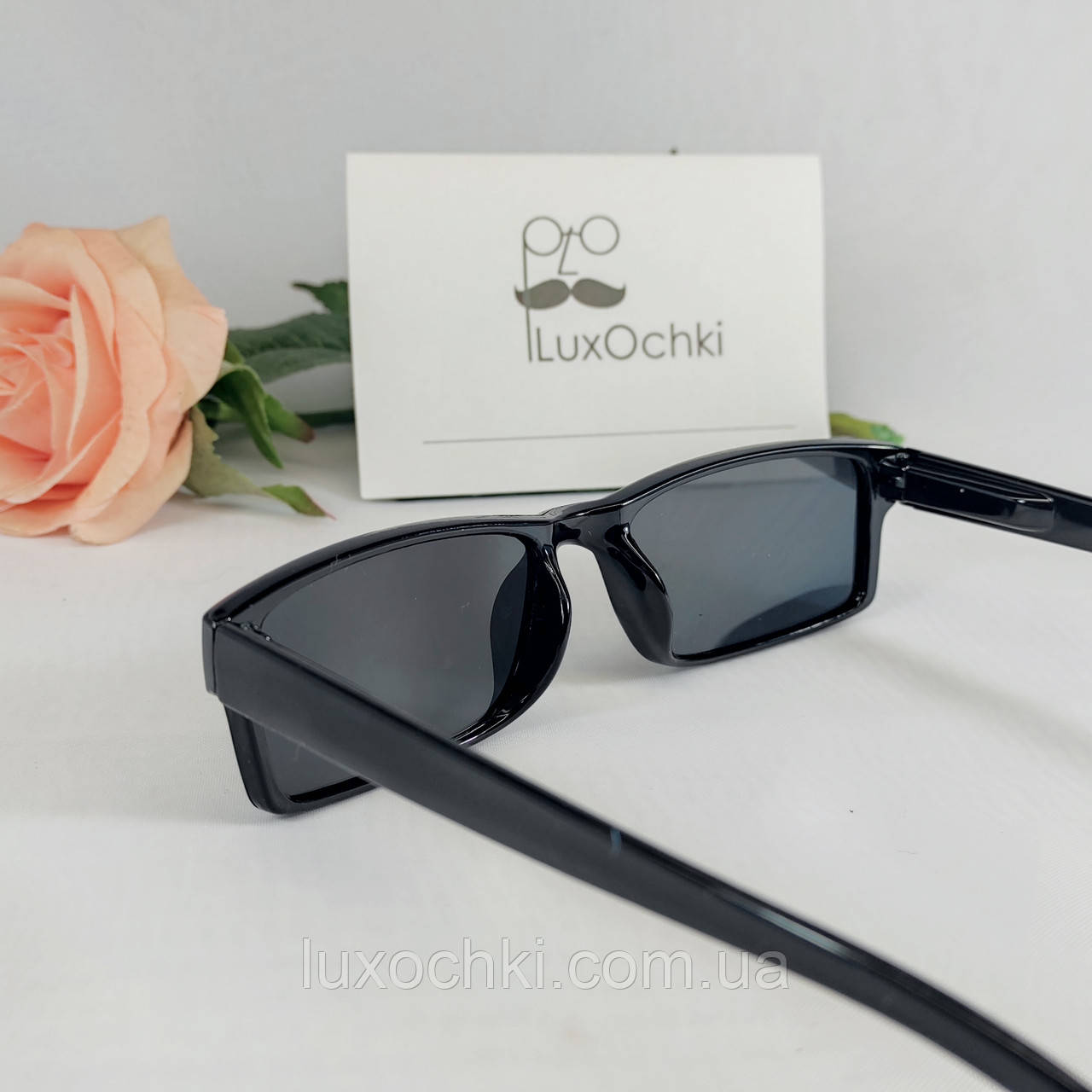 Купити Вузькі чоловічі сонцезахисні окуляри в пластиковій оправі  поляризовані, ціна 380 грн - Prom.ua (ID# 1157468148)