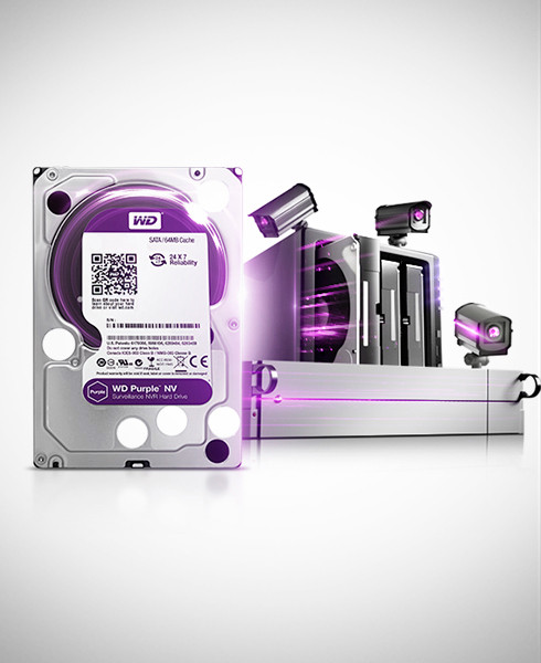 Накопитель памяти для регистратора видеонаблюдения Western Digital Purple 4TB WD40PURZ Накопитель памяти для регистратора видеонаблюдения Western Digital Purple 4TB WD40PURZ