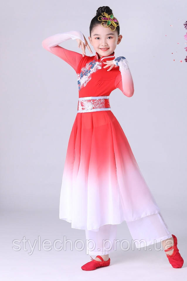 Этнический танцевальный костюм для девочек
