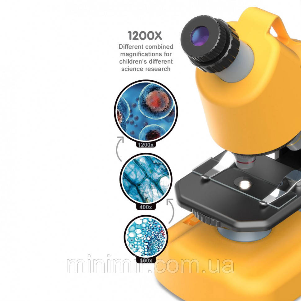 

Детский микроскоп Scientific, Игрушечный Микроскоп увеличение от 100 до 1200 раз!