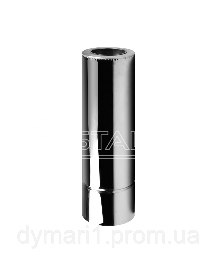 Димохідна труба двостінна (Standart thermo AISI 304) нерж/нерж - довжина 1 м, діаметр 100/160, товщина 0,5 мм
