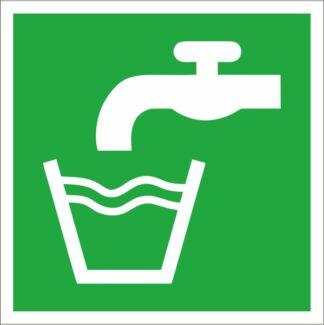 Знак безопасности Питьевая вода ДСТУ EN ISO 7010: 2019 (металл, пластик, пленка)