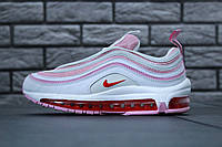 Женские Кроссовки Nike Air Max 97  "Pink White Red" - "Розовые Белые Красные"