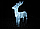 Новорічна акрилова статуя олень середній, Світяться новорічні олені 120 LED, фото 4