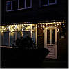 Новорічна гірлянда бахрома 5,5 м 100 LED (Теплий білий з холодною білою спалахом), фото 5