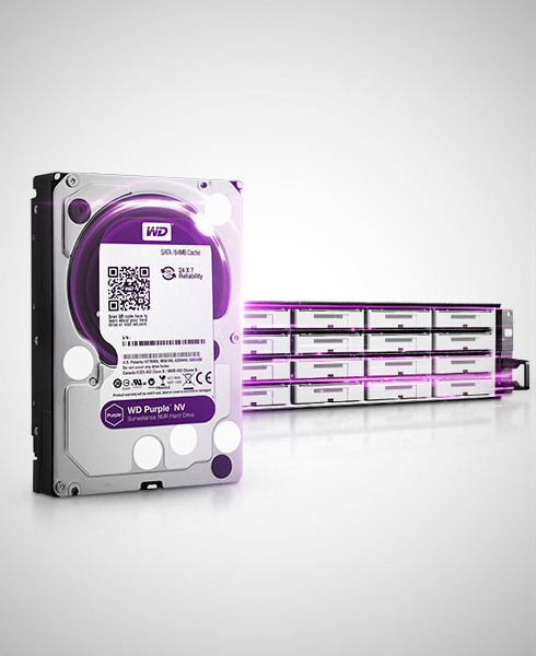 Винчестер для видеонаблюдения Western Digital Purple 4TB WD40PURZ