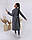 Стильное женское пальто на подкладке кашемир+ватин, фото 4