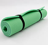 Килимок для фітнесу, йоги і спорту (каремат, спортивний мат) FitUp Lite 10мм (F-00013) Салатовий, фото 3