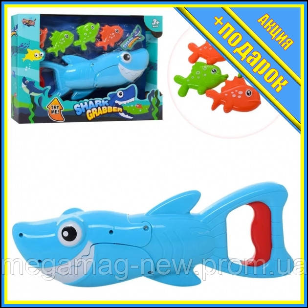 

Игровой набор Рыбалка акула 33898, 4 рыбки в наборе RT-33898,Игрушка в ванную водопад,Малышарики для