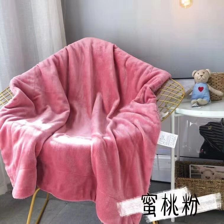 

Детский двухсторонний плед одеяло на овчине 105х140 см Розовый