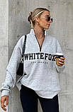 Теплий батник на флісі жіночий Кольори: беж, сірий, джинс, фото 5