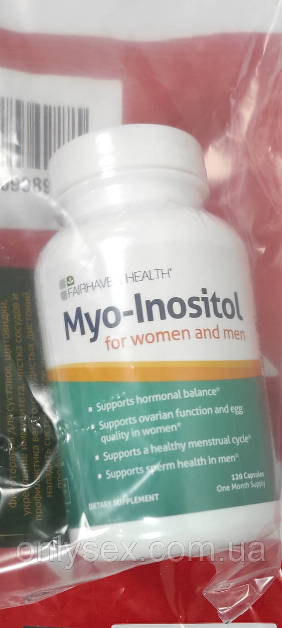 

Мио-Инозитол для женщин, Myo Inositol, Fairhaven Health, 120 капсул