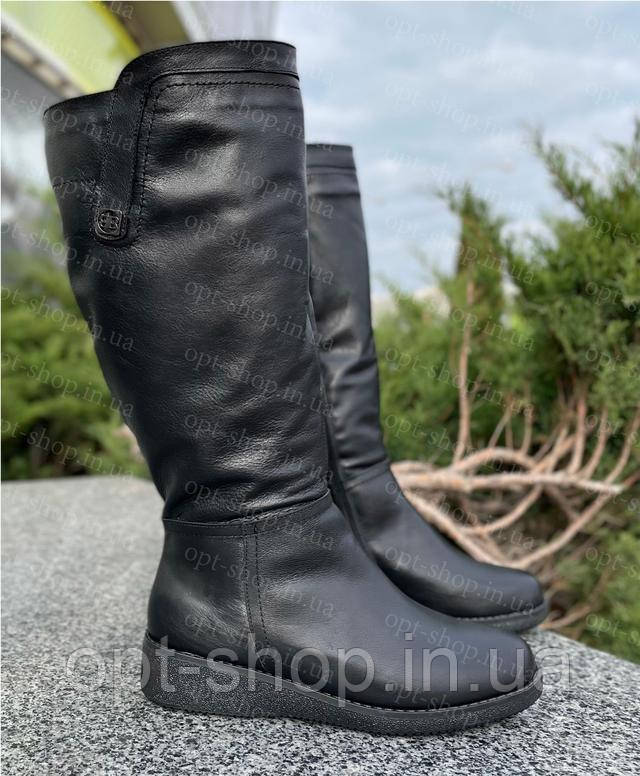 Женские зимние сапоги кожаные на полную широкую ногу 36-43 размер от производителя (код:МА-0254-Т)