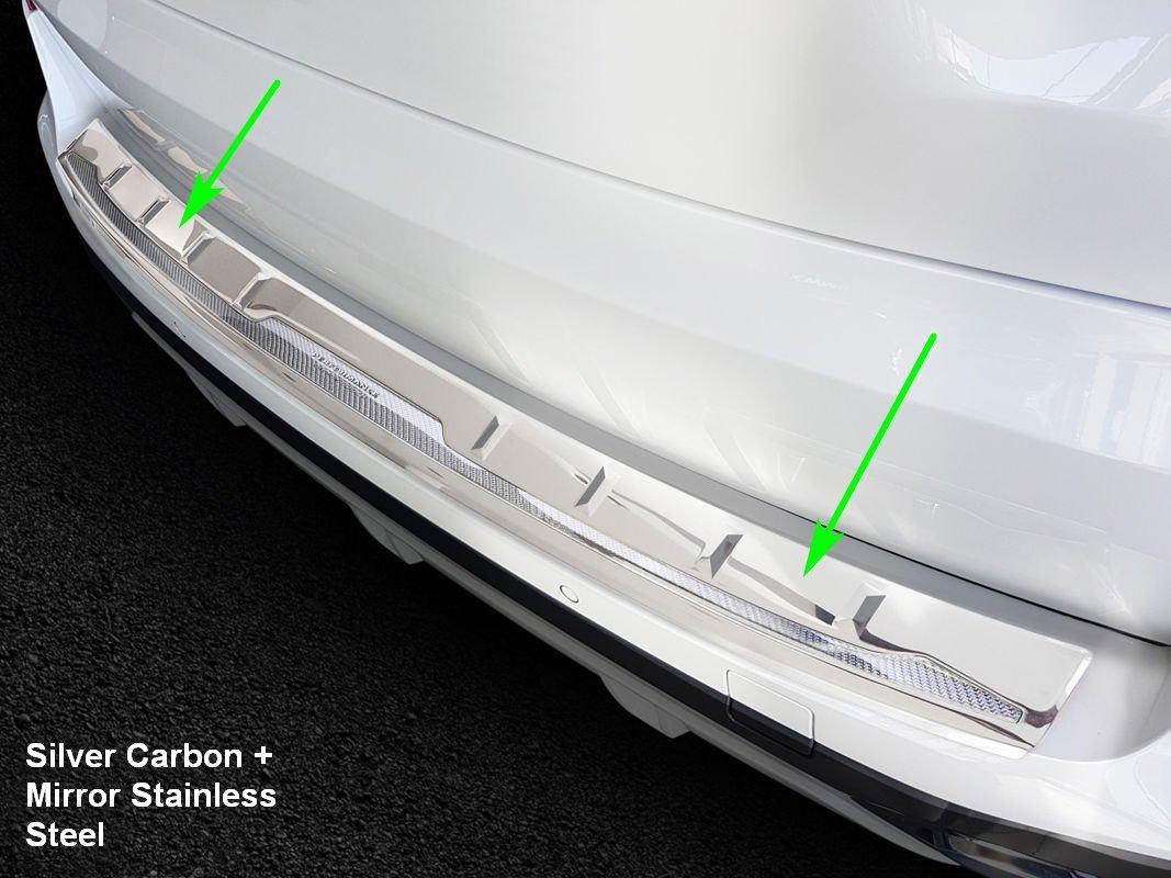 Защитная накладка на задний бампер для BMW X5M G05 2018+ /карбон + нерж.сталь/, фото 2