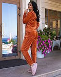 Спортивный костюм женский оранж плюшевый, фото 2