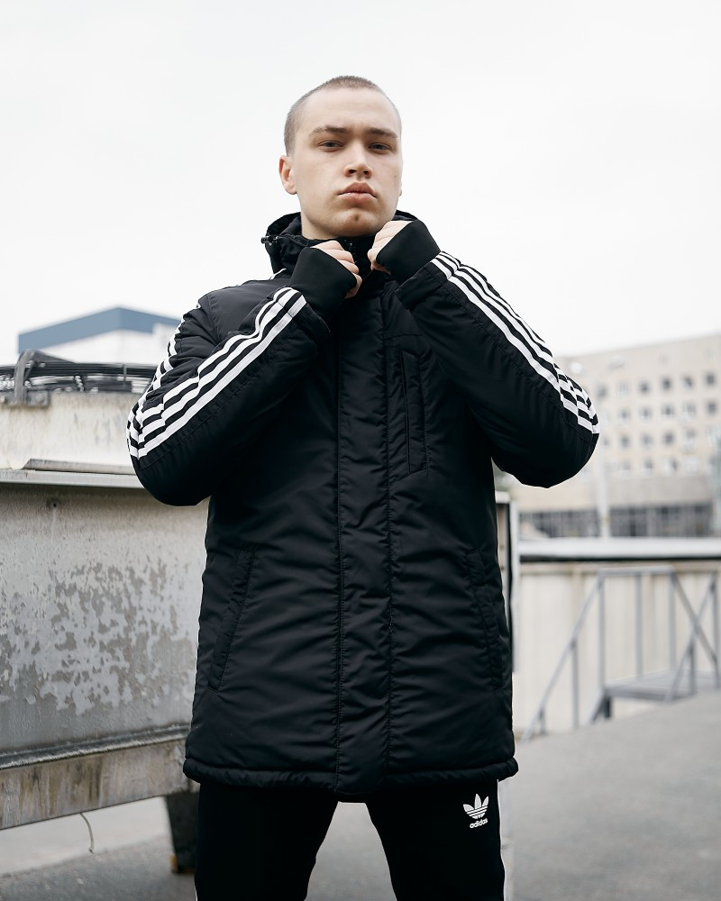 

Зимняя мужская парка Adidas Originals черная