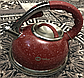 Чайник зі свистком HIGHER+KITCHEN 3.5 л Чайник зі свистком на газ неіржавіюча стали гранітний дизайн, фото 6