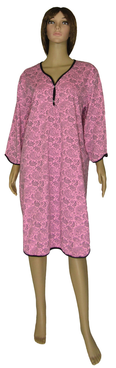 Ночная рубашка женская теплая больших размеров 18086 Pretty Soft Розовая 52-54, Розовый