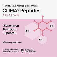 Набір Clima Peptides №20 Женолутен + Вентфорт + Тіреоген НПЦРИЗ / 3000843