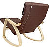 Кресло-качалка Homart HMRC-022 коричневый с деревом (9302), фото 4