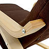 Кресло-качалка Homart HMRC-022 коричневый с деревом (9302), фото 9