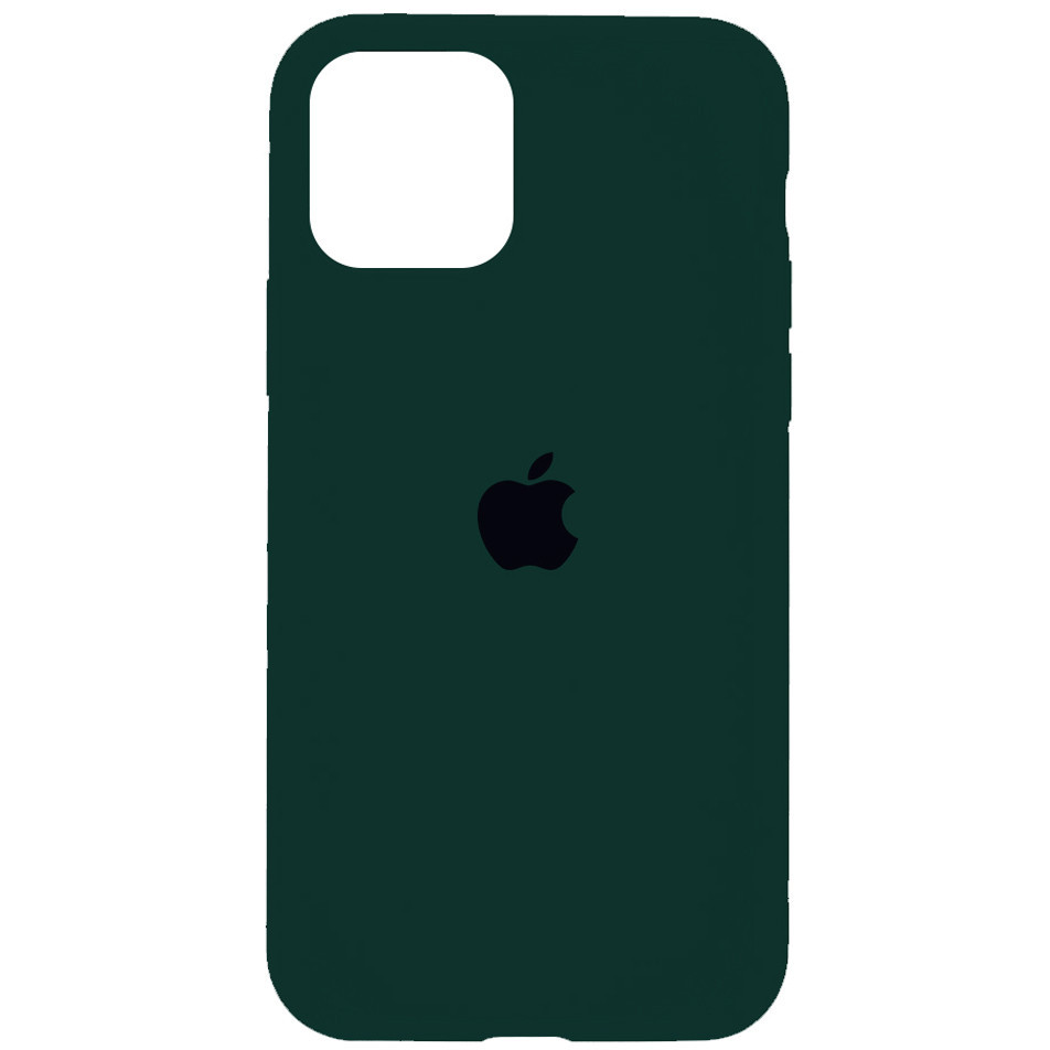 

Чехол Silicone Case Full для Apple iPhone 11 (6.1) с Закрытым Низом (Forest Green) Зеленый, Зелёный