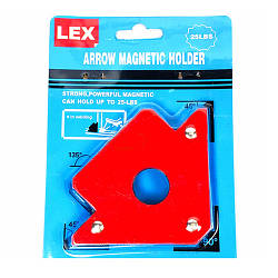 Магнитный держатель для сварки (11 кг, 25lb) Lex LXMH25 (магнитный угольник)
