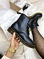 Мужские ботинки Dr. Martens 1460 Total Black (черные) демисезонные повседневные крутые DR083, фото 7