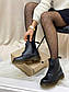 Мужские ботинки Dr. Martens 1460 Total Black (черные) демисезонные повседневные крутые DR083, фото 9