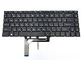 Клавиатура для MSI GS65 GS65VR ( RU black с подсветкой). Оригинал., фото 3