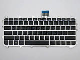 Клавиатура для HP Pavilion x360, 11-N, 11-N000 ( RU Black с рамкой Silver), фото 3
