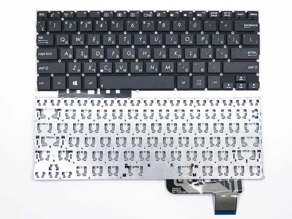 Клавиатура для Asus E200, E200H, E200HA, F201, F201E, F202, F202E, R200, R200E (RU Black без рамки)