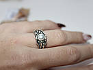 Женское кольцо жемчуг с патиной Нефертити, фото 4