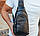 Мини-рюкзак из натуральной кожи "слинг" на одно плечо Tiding Bag T138А Черный, фото 7