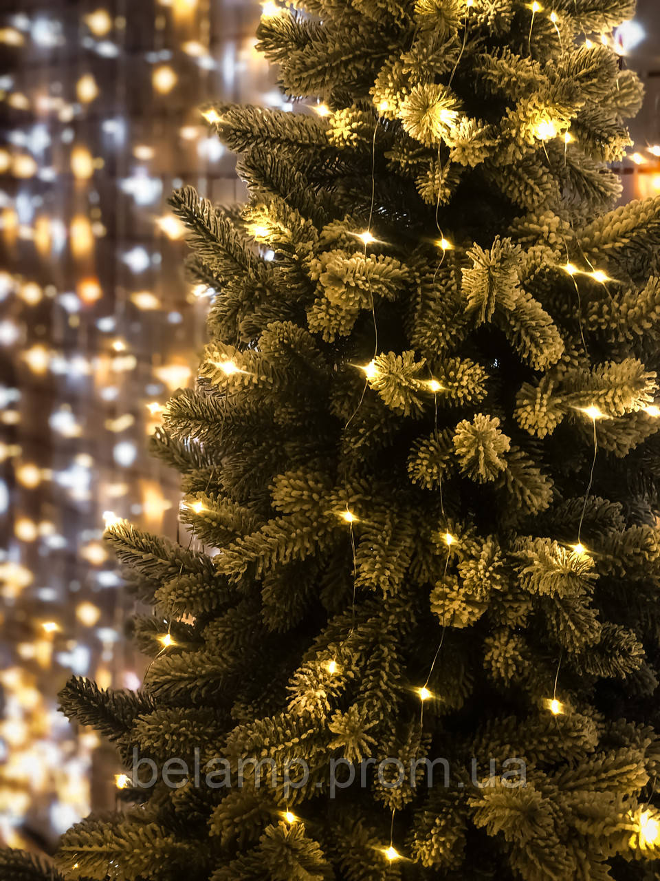 

Новогодняя гирлянда на елку конский хвост «Тёплые огни»