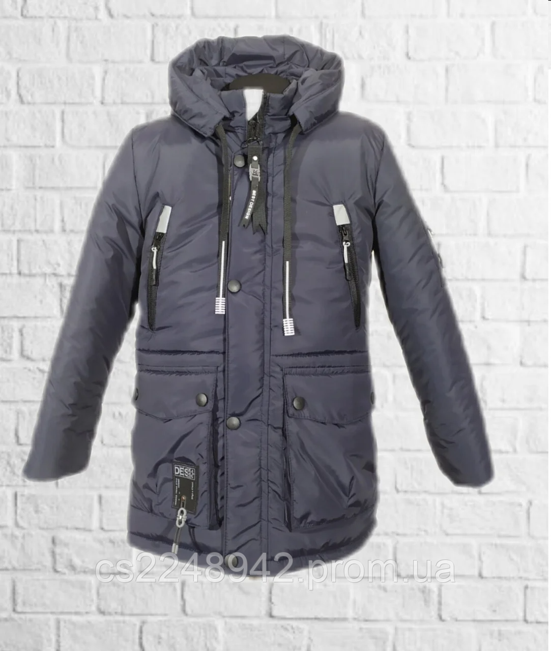 

Зимняя удлиненная куртка для мальчика подростка теплая размеры 34-44, Разные цвета
