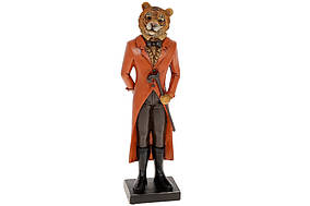 Декоративная статуэтка Тигр с тростью 31.5см, цвет - терракотовый BonaDi 218-212   ТОВАР ОТ ПРОИЗВОДИТЕЛЯ