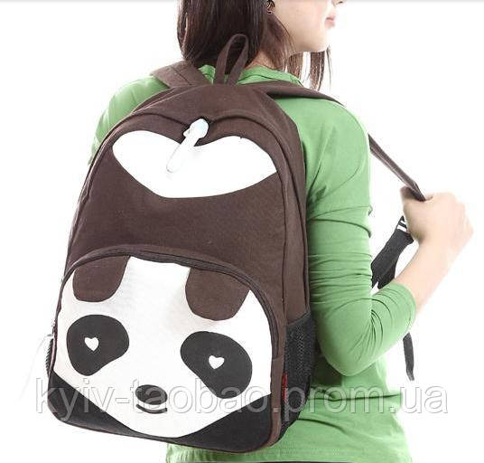  Рюкзак панда разных цветов в аниме стиле коричневый  