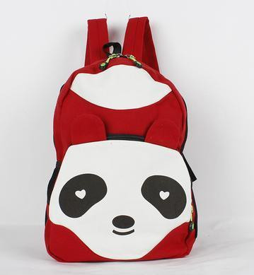  Рюкзак панда разных цветов в аниме стиле красный  