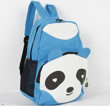  Рюкзак панда разных цветов в аниме стиле голубой  