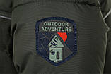 Куртка пуховая для мальчиков Outventure, Темно-зеленый, 104, фото 3