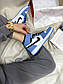 Чоловічі кросівки Nike Air Jordan Retro High University Blue (синьо-білі) NJ012 високі якісні кроси, фото 6