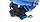 Повна маска BS Blue Monkey з можливістю продувки, з потиличним кріпленням, фото 7
