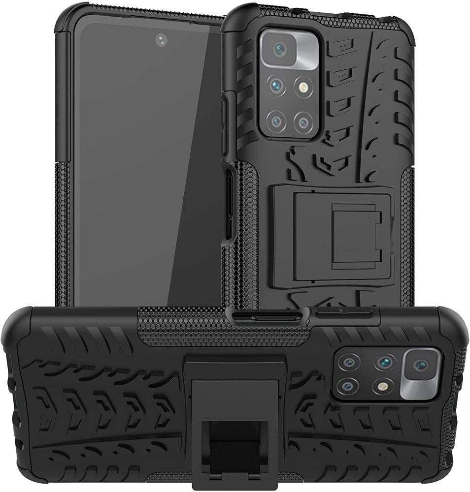 

Защитный чехол Xiaomi Redmi 10 (бронированный бампер) (Сяоми Ксиаоми Редми 10), Черный