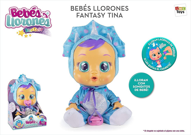 Лялька Imc Toys - Cry Babies Tina Doll Плакса немовля Динозаврик Тіна 93225